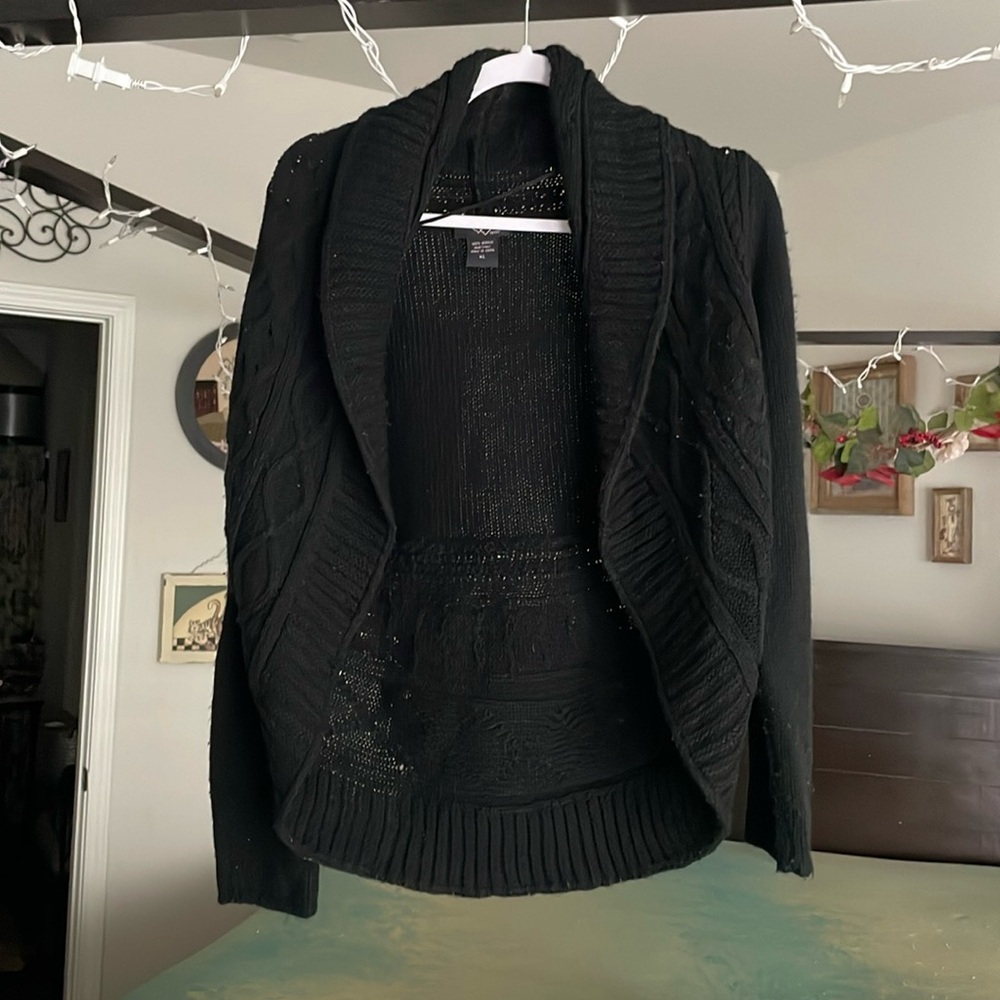 Black cardigan from Macys